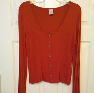 No Boundaries orange top. XL